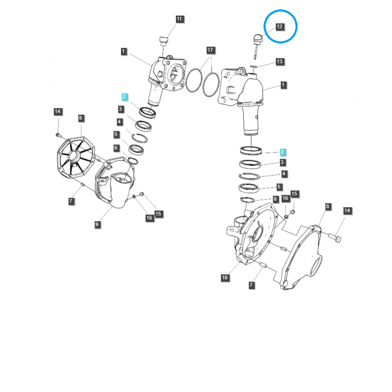 řídící systém - Zátka hladiny oleje + šavle / TRG400 / Ls Traktor 40195039