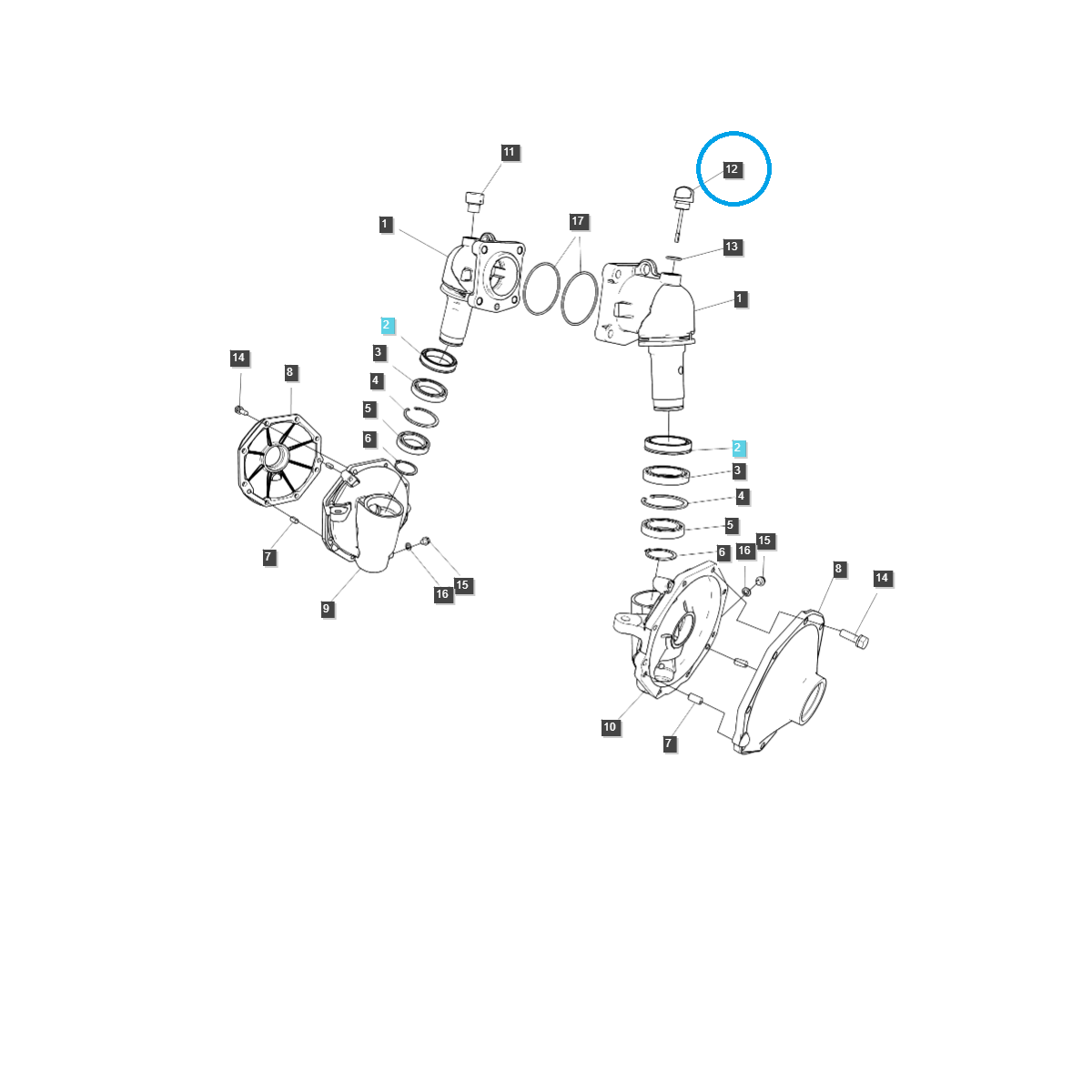 Bouchon de niveau d'huile + sabre / TRG400 / Ls Tracteur 40195039