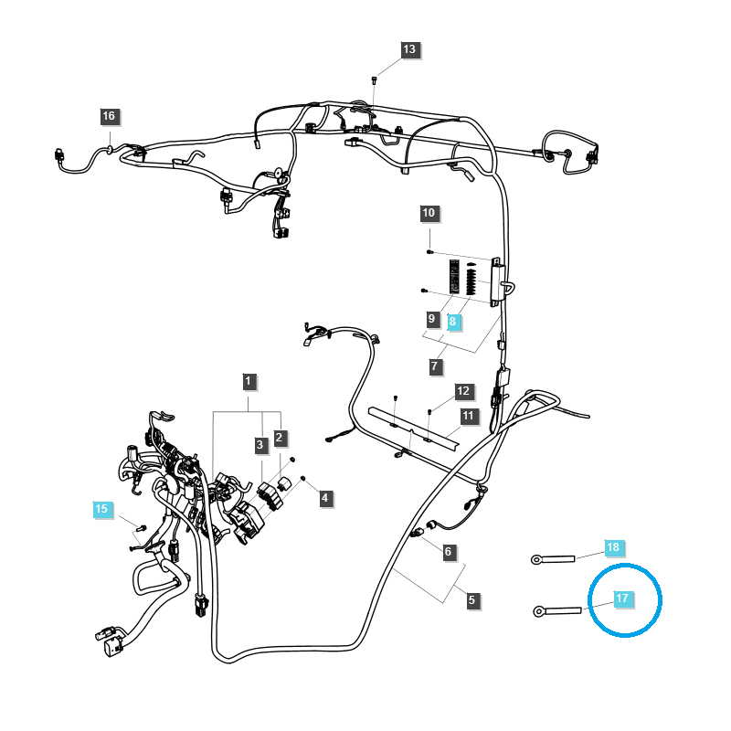 atrapy - Stahovací páska / kabelový organizér / A0640015 / LS Traktor / č. 40012735