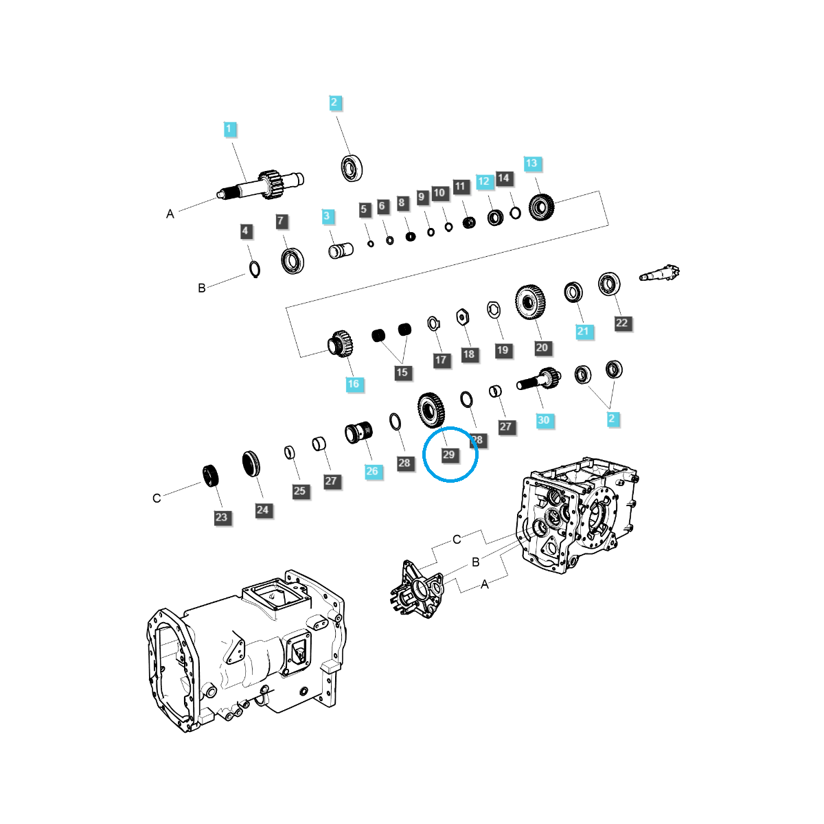 Gear Mode (Range) / TRG285 / Ls Tractor 40031349