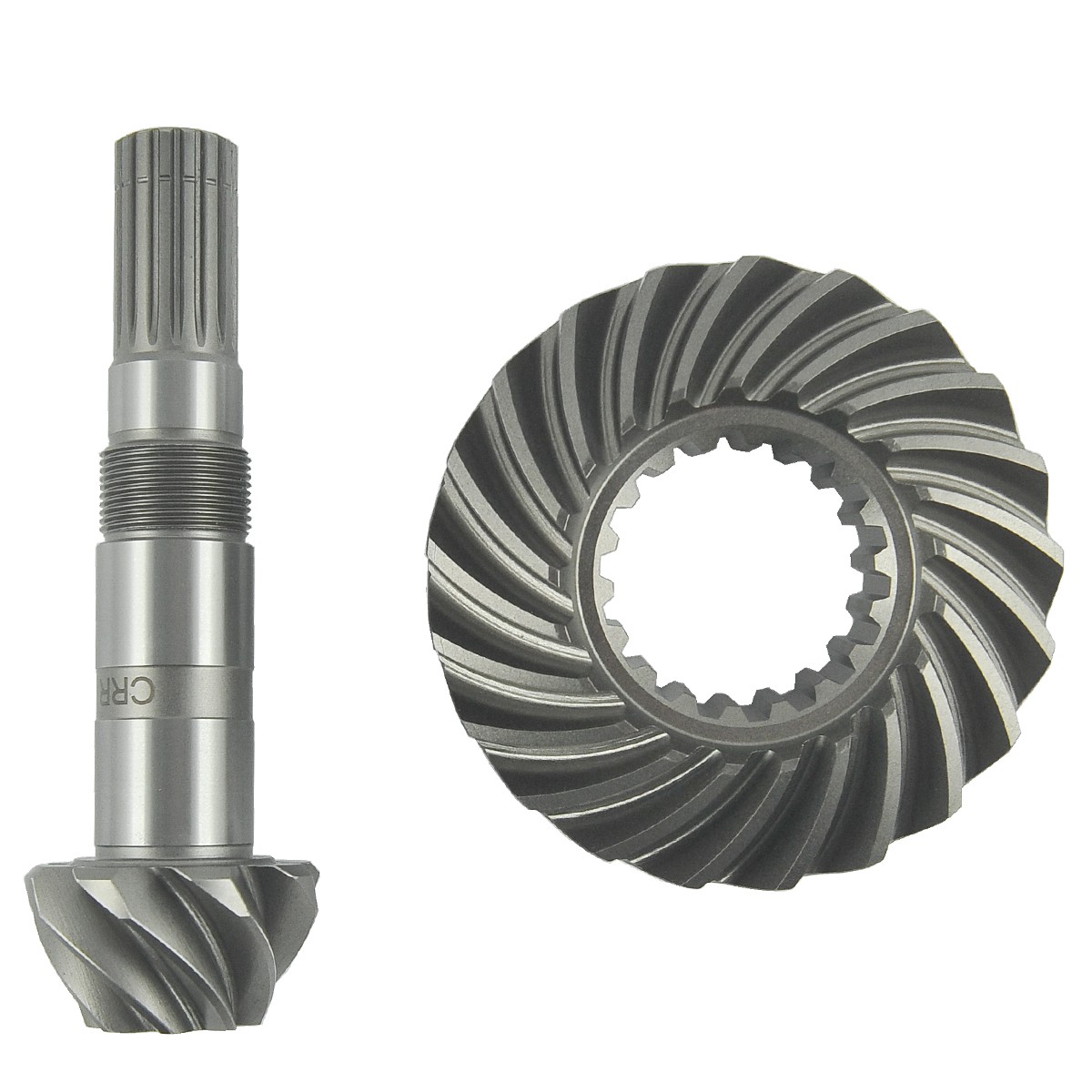 Crown wheel 21T / 18T + pinion shaft 8T / 18T / Kubota L39 / L3940 / L4060 / M4700 / M5000 / M6060