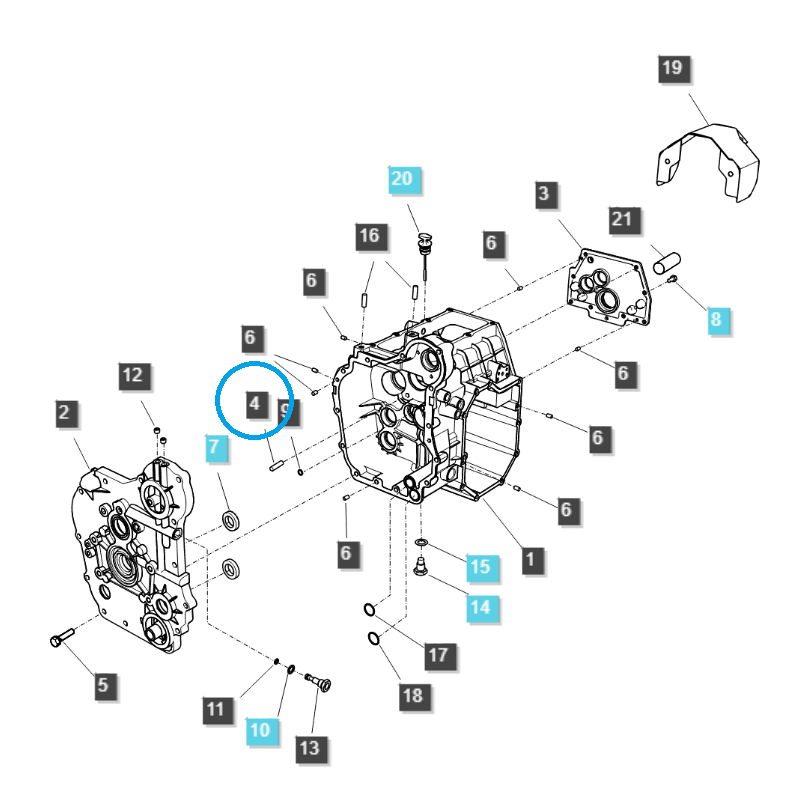 andere motor - Stift / S167102523/ LS Traktor / Nr. 40095166