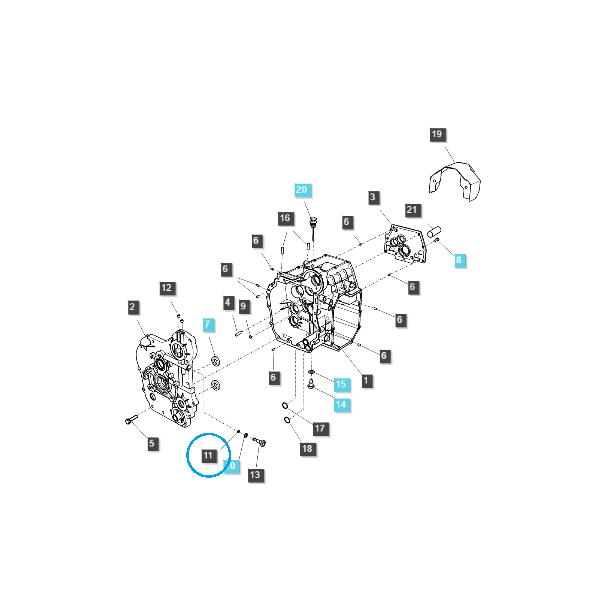 Joint torique / 5,80 x 1,90 mm / S801006010 / Tracteur LS / n° 40116396