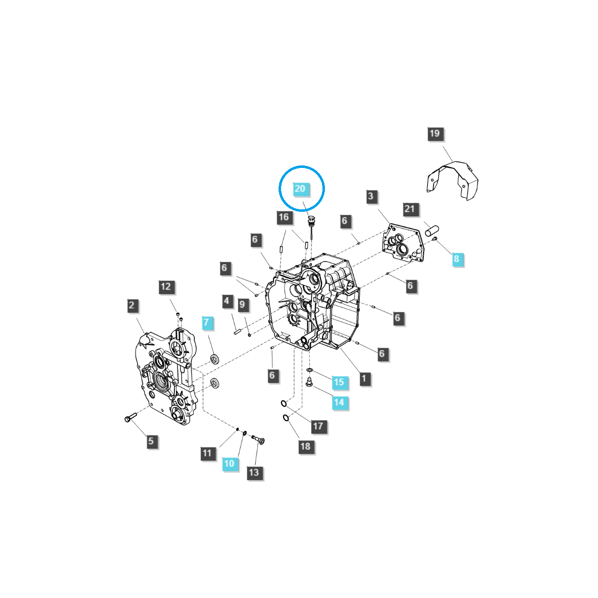 ostatné hydraulický systém - Ukazovateľ hladiny oleja / TRG280 / Traktor LS / č. 40197104