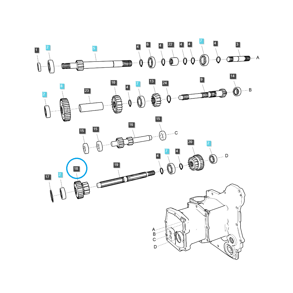 Dritter Gangmodus / TRG281 / Ls Traktor 40373827