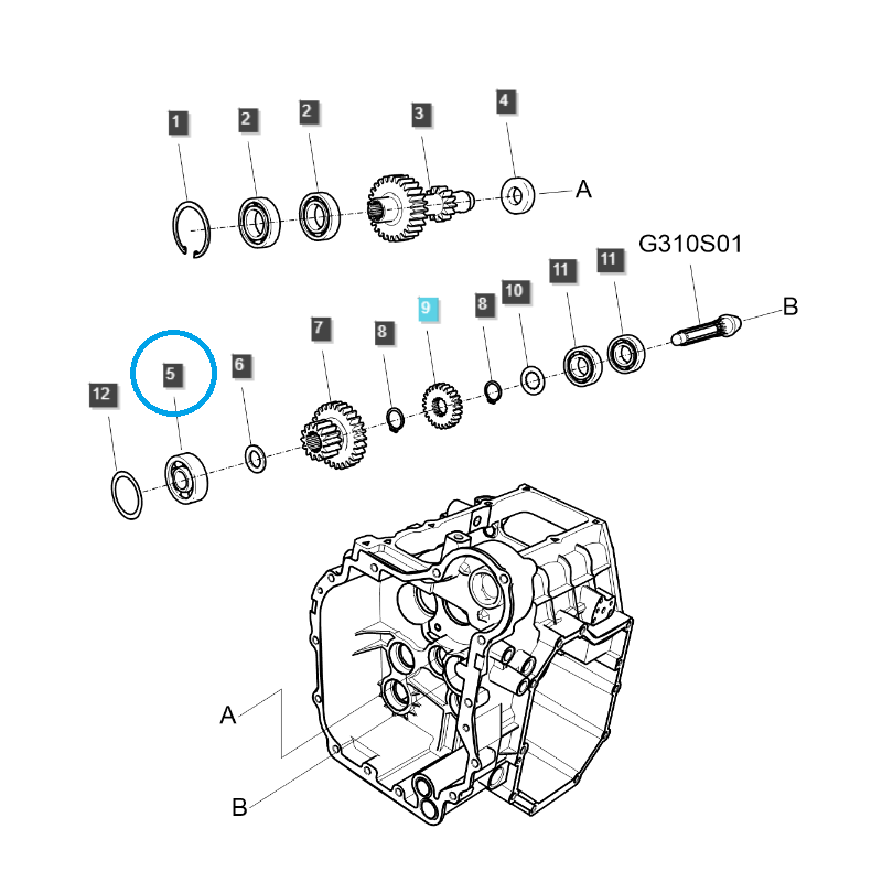 bearings - Ball bearing / 7303B / Ls Tractor 40290604