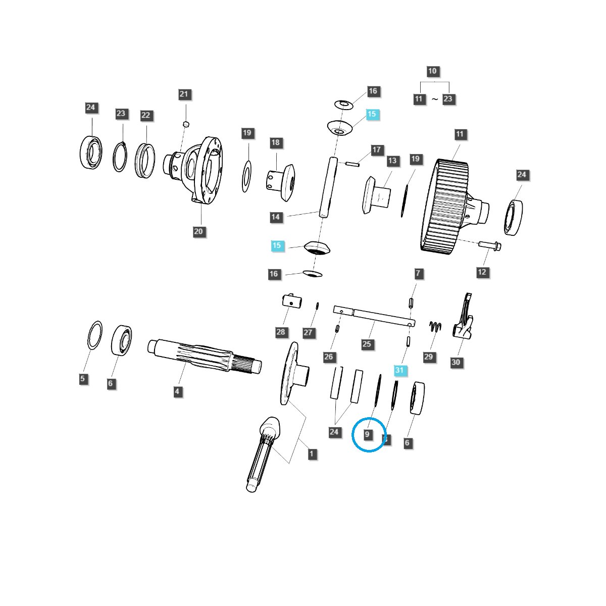 Distanzstück / TRG310 / Ls Traktor 40299374