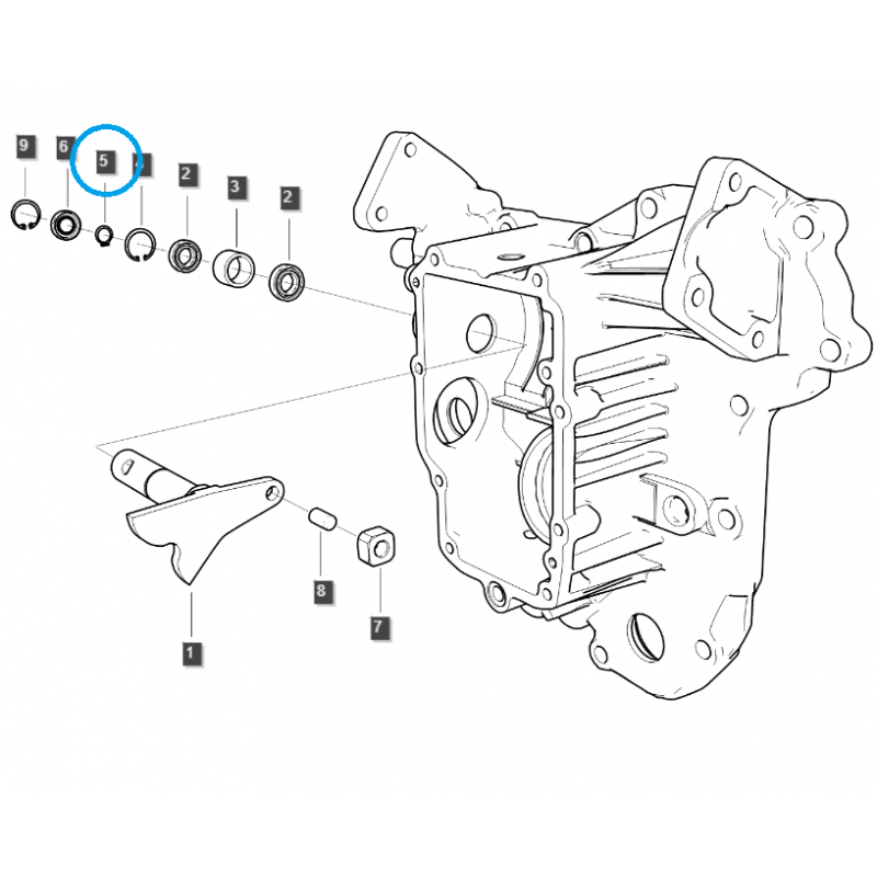 tesniace materiály - Seger krúžok Ø 15 / S810015001 / Ls Traktor 40198539