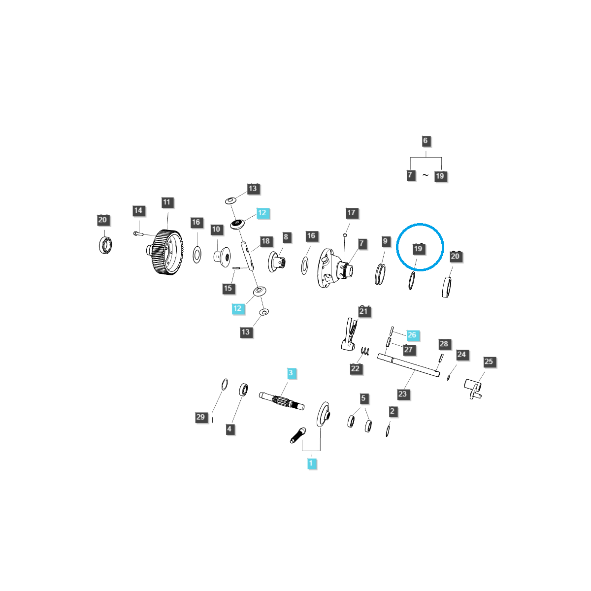 Seger-Ring Ø 62 / S810062001 / Ls Traktor 40117823