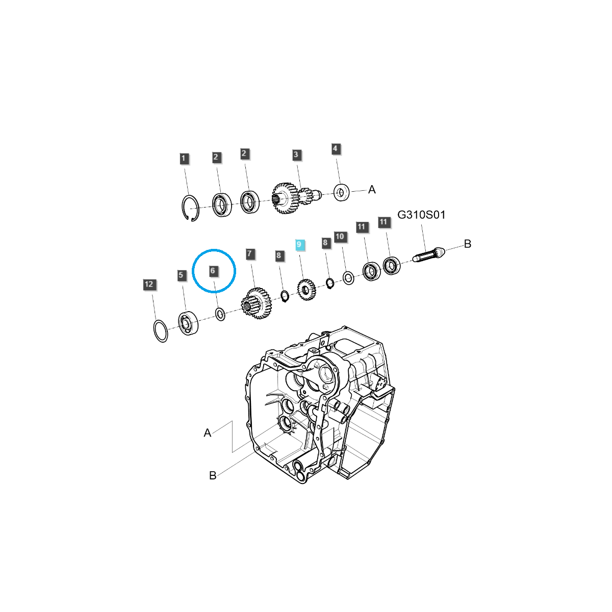 Distanzstück / TRG285 / Ls Traktor 40292206