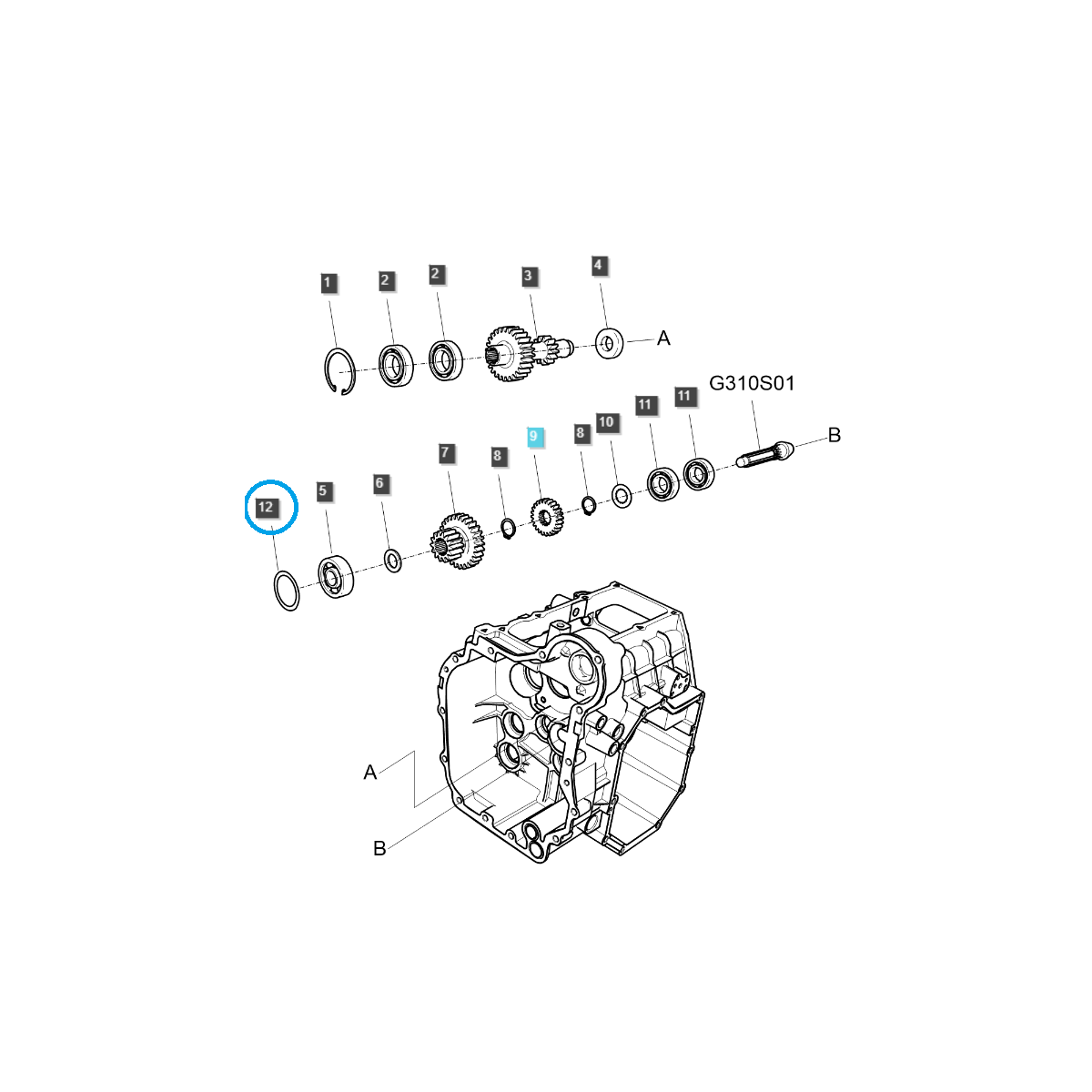 Distanzstück / TRG285 / Ls Traktor 40369582