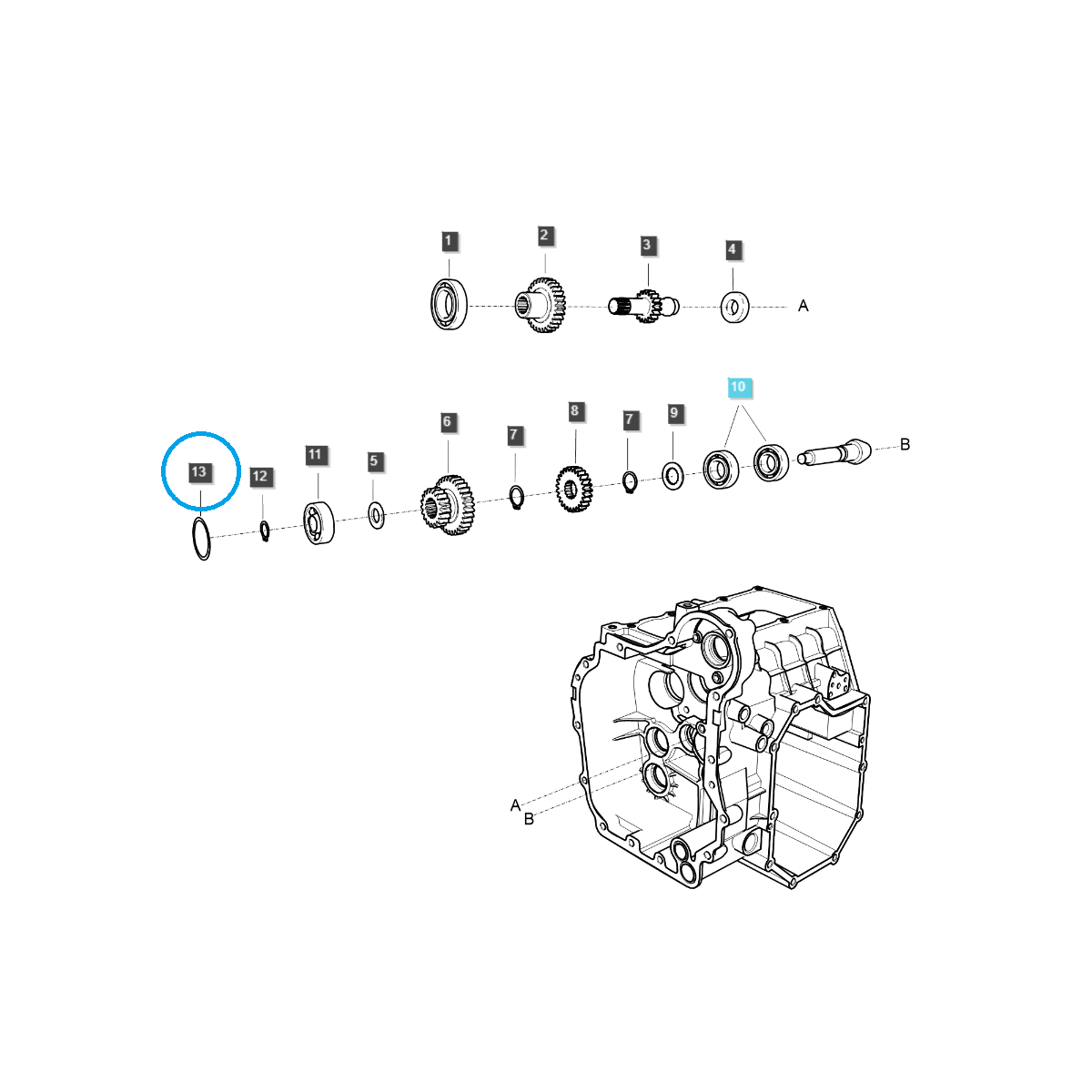 Distanzstück / TRG285 / LS Traktor 40369583