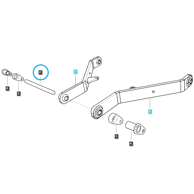 otros sistema de suspensión con varillaje de tres puntos - Soporte de brazo de enlace de 3 puntos / TRG896 / Tractor LS 40369512