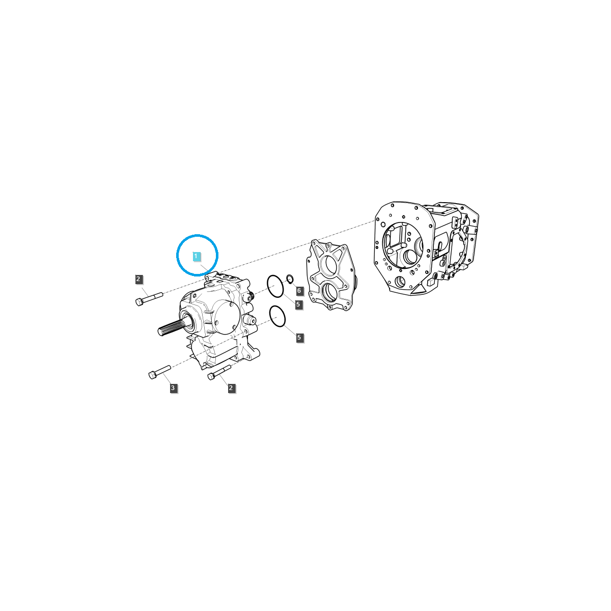 copy of Transmission hydrostatique / TRG270 / Tracteur LS 40286574