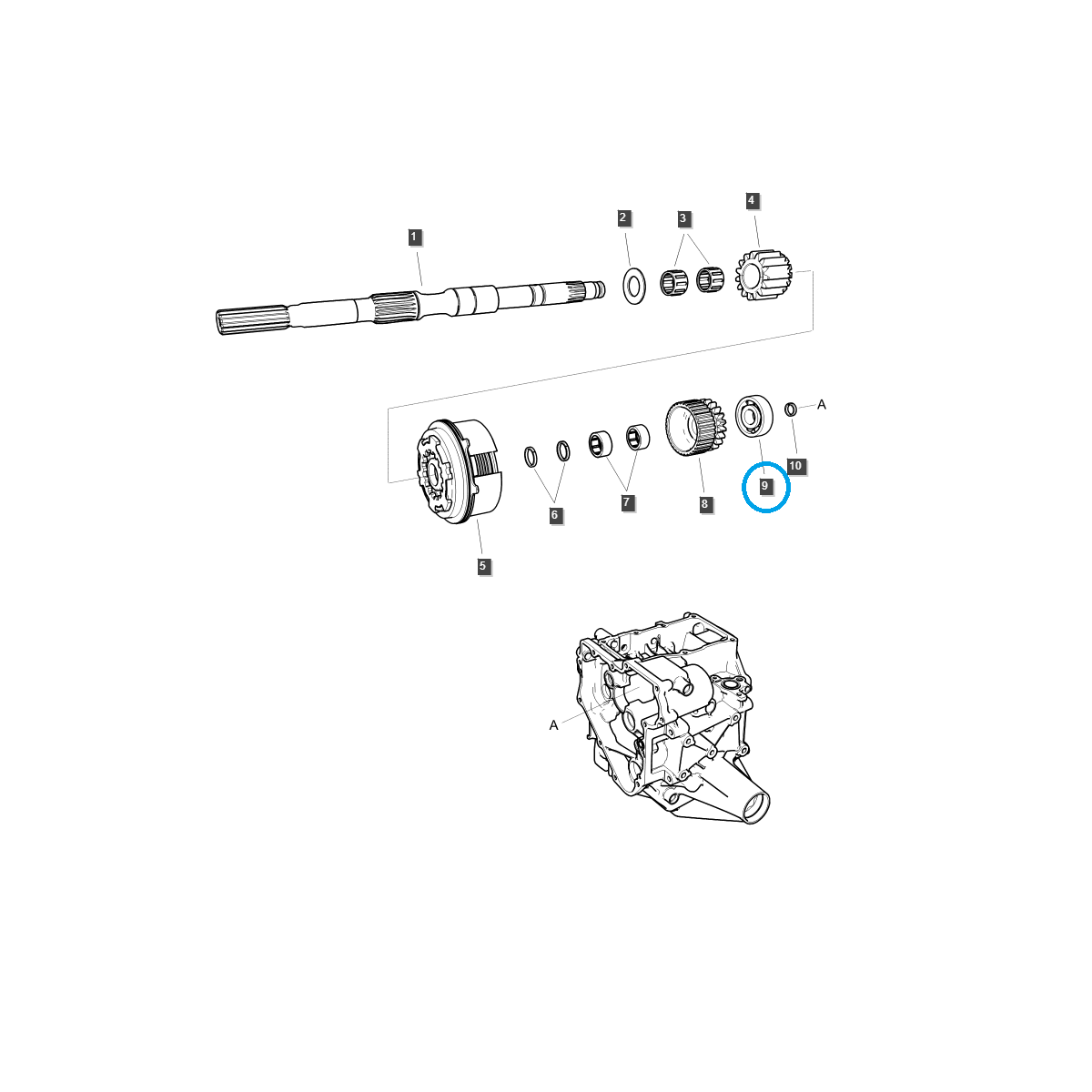 LS-Lager MT1.25 / BEARING-BALL-A0863030 / 40336499