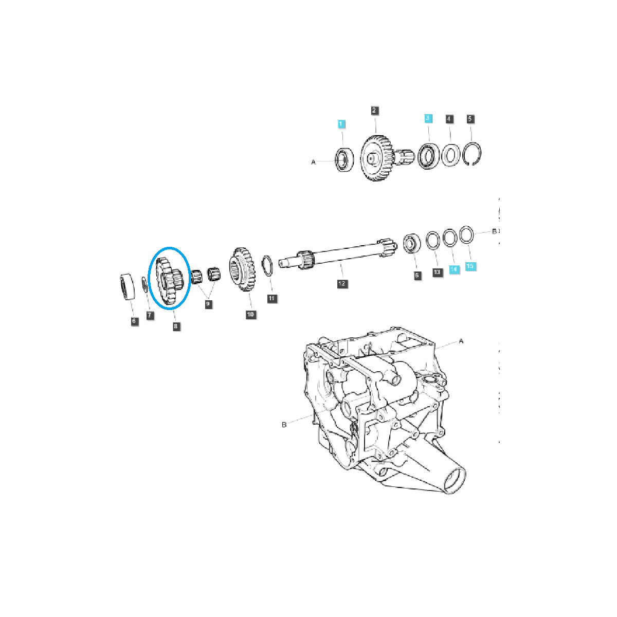 Ozubené kolo M/PTO / 23T / TRG287 / LS MT1.25 / 40337027