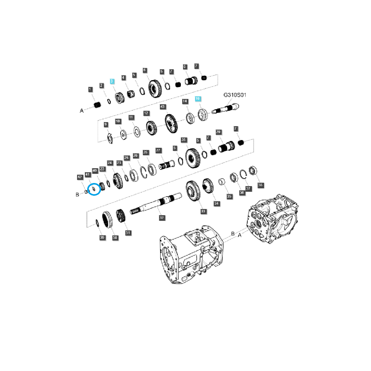 Blokovací deska TRG288 / LS Traktor / MT357 / 40430987