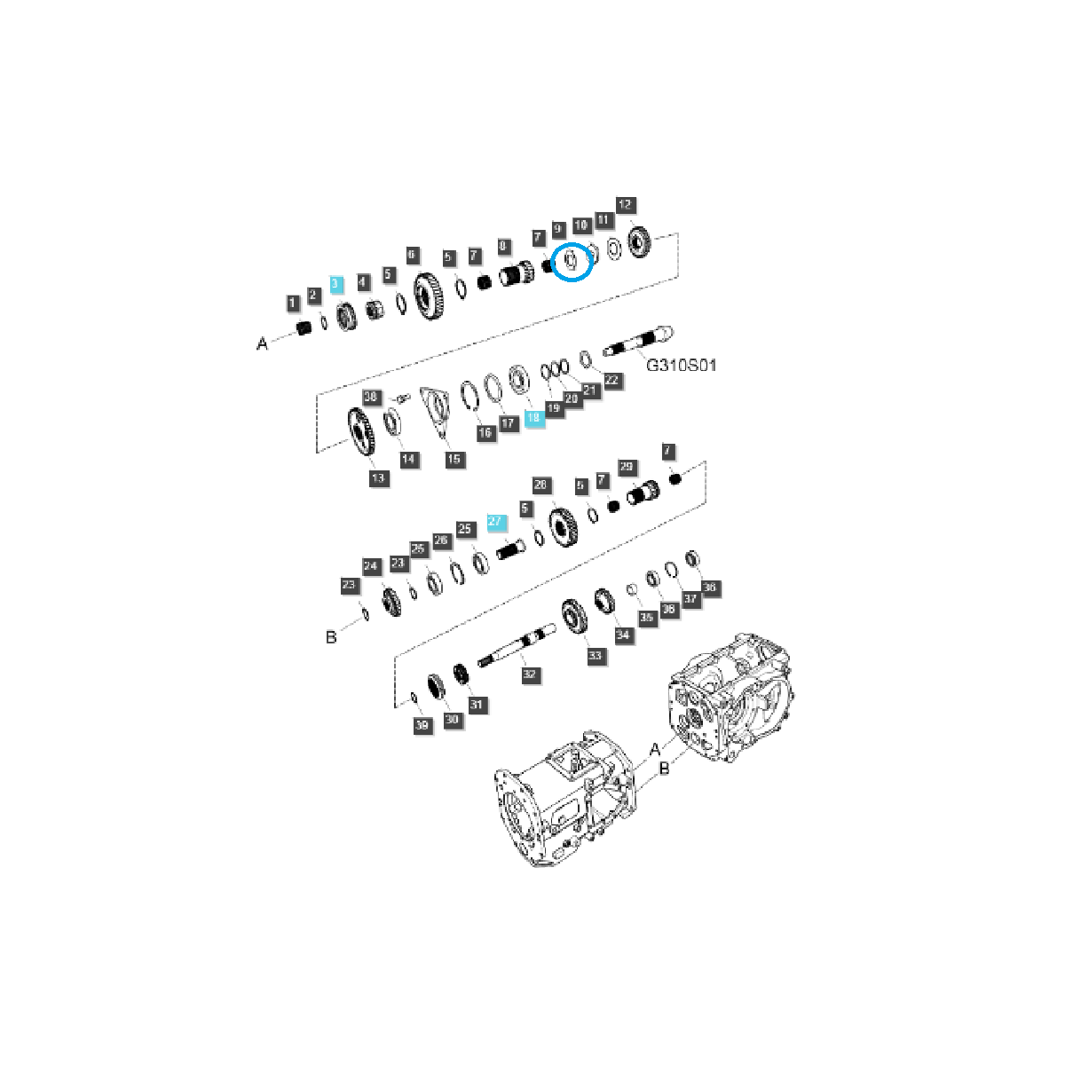 Rondelle TRG285 / Tracteur LS / 40012301