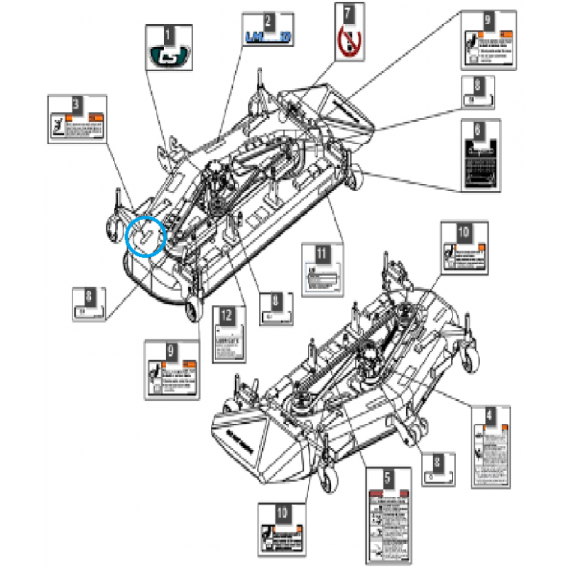 aufkleber - Warnaufkleber „ACHTUNG“ Antirutsch MWG980 / LS Traktor / 40417401