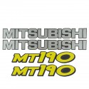 Cost of delivery: Autocollants Mitsubishi MT190