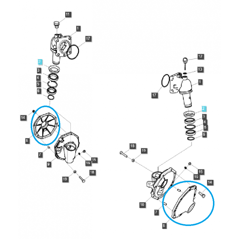 teile fur ls - Nabenreduzierungsdeckel - Vorderachse TRG400 / LS Traktor XJ2025, J23, J27 / 40195028