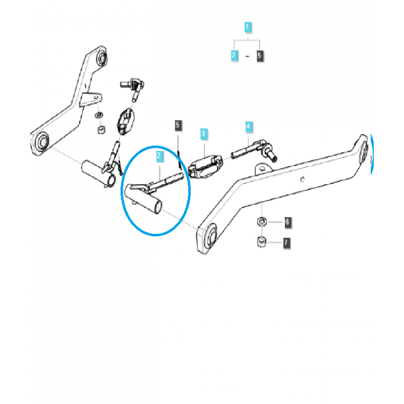 stabilisateurs - Chaîne, stabilisateur, attelage trois points de tension d'élingue / TRG896 / LS Tractor / 40512269