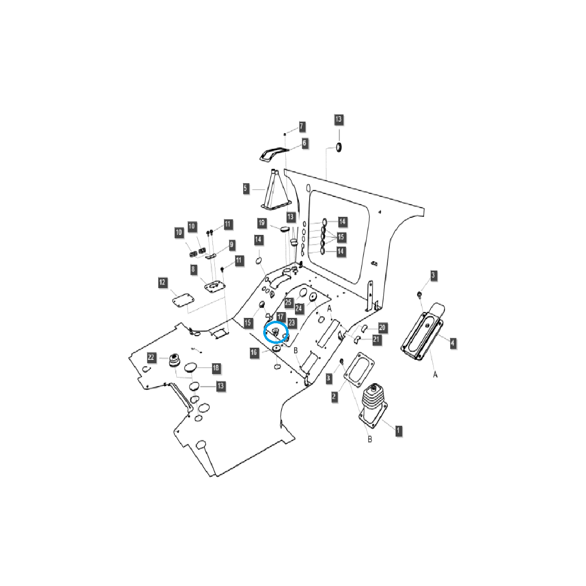 Vodiace puzdro / kryt / TRG869 / LS Traktor / 40032871