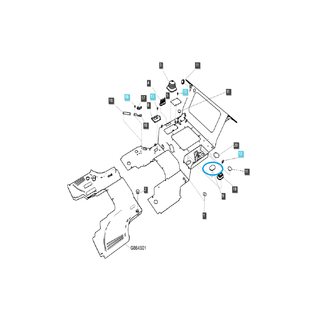 Stopfen, Gummistopfen / TRG835 / LS Traktor / 40278918