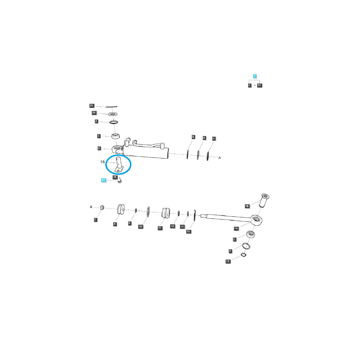 Sworzeń Pin / TRG630 / LS Tractor / 40279932