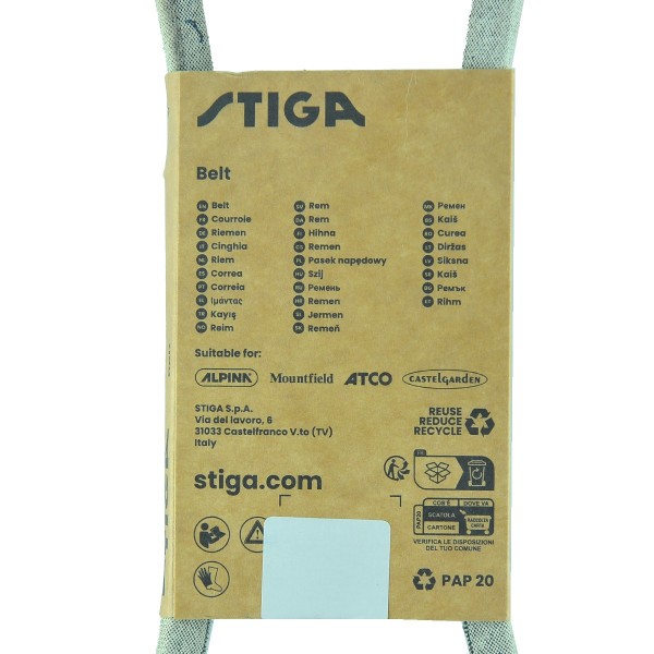 Pasek klinowy, Stiga, 135062019/0, 1134-9178-01, Stiga Park 300, 135062024/0