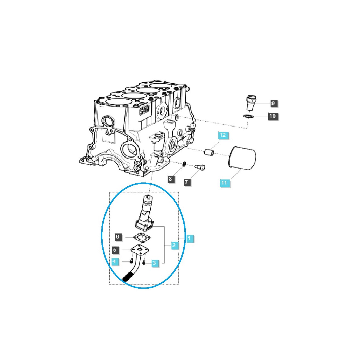 Bomba de aceite KPL Q140 / LS Tractor / 20020338