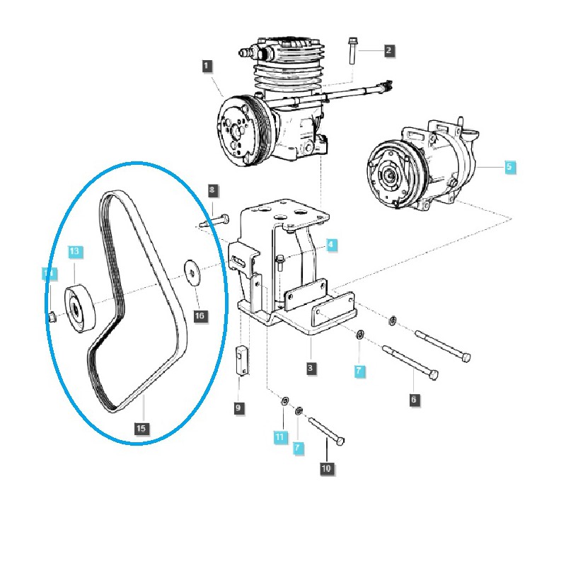 pruhy - Klínový řemen 4PK1300 / LS Trakctor / 40326674