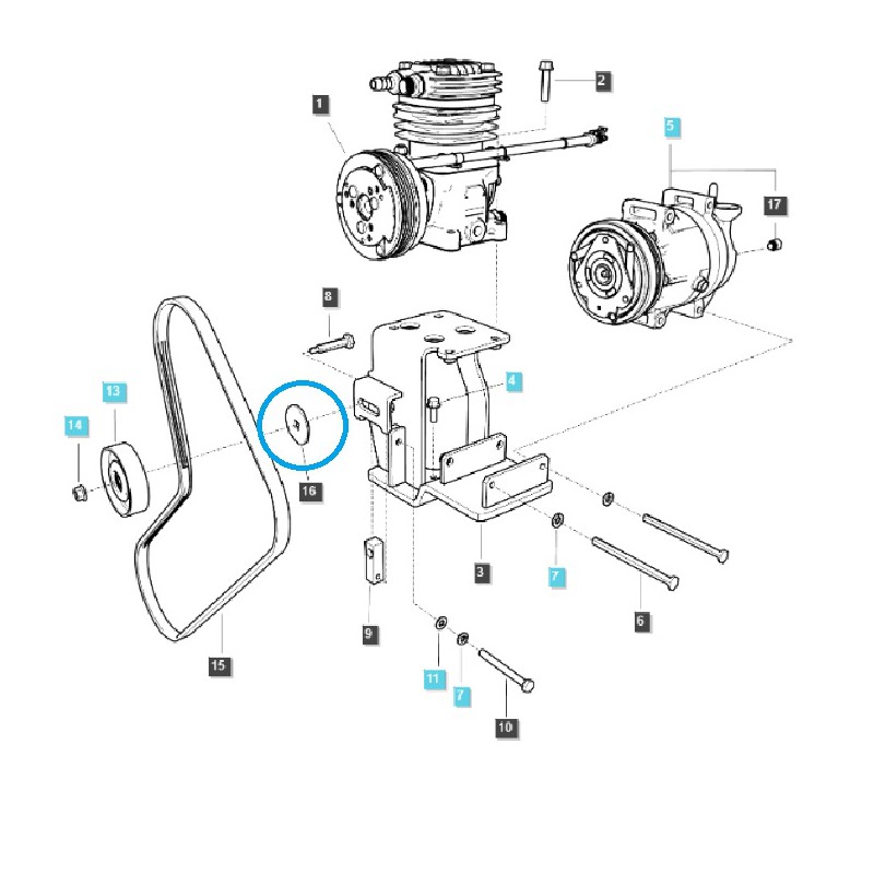 pads - Stainless steel washer TRG865 / LS Tractor / 40350732