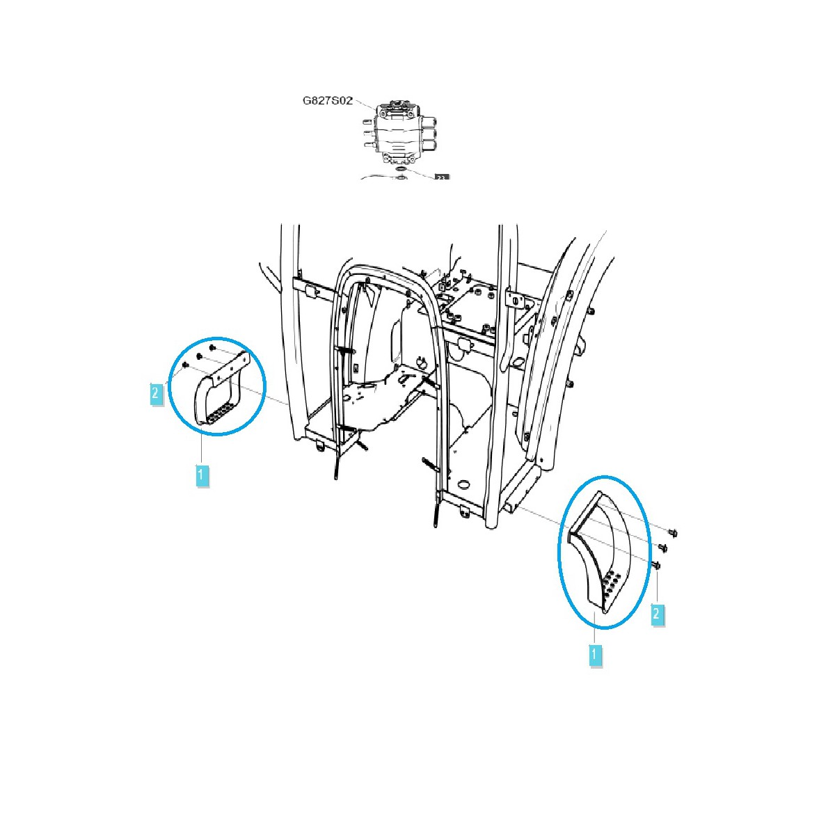 Step / Step / TRG868 / LS Tractor / No. 40254082
