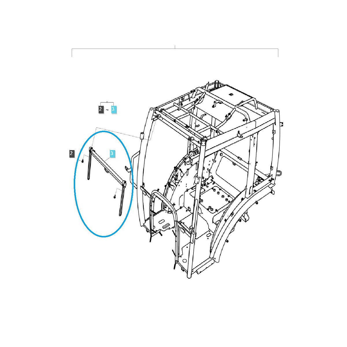 Sluneční clona kabiny XR / LS traktor / 20131103