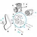 Cost of delivery: Handle - mounting of the TRG865 / LS Tractor compressor / ITEM No. 12 MARKED IN BLUE ON THE GRAPHIC