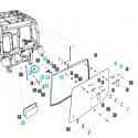 Cost of delivery: Lock - securing the rear window closing mechanism TRG 862 / LS Tractor / 40008359