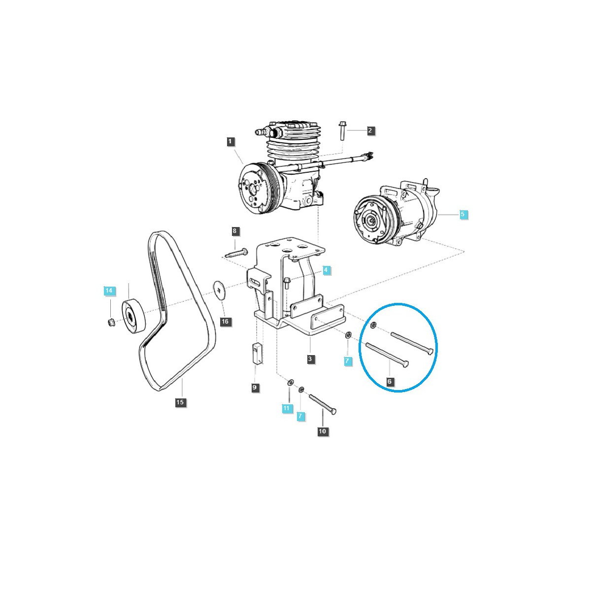 Spannschraube FT S163088043 / LS Traktor / 40079827