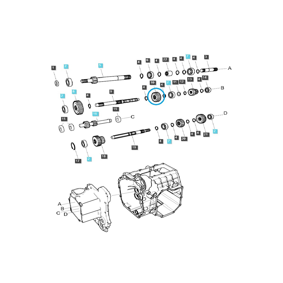 Ozubené koleso prevodovky M/DRV 3 / TRG281 / LS Tractor / 40292202