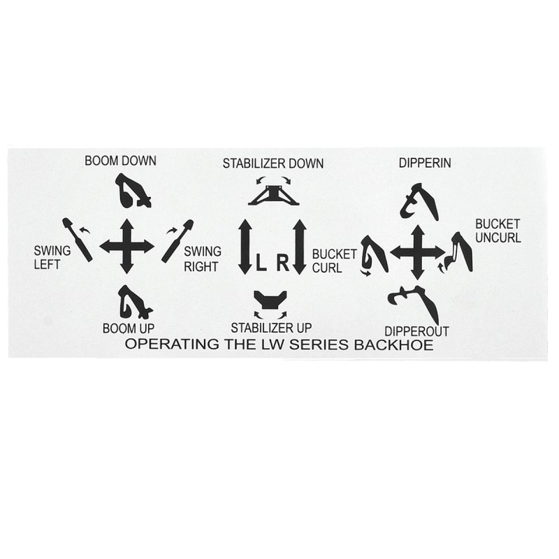 naklejki - Naklejki na koparkę LW-5/LW-6/LW-7/LW-8 / 4FARMER