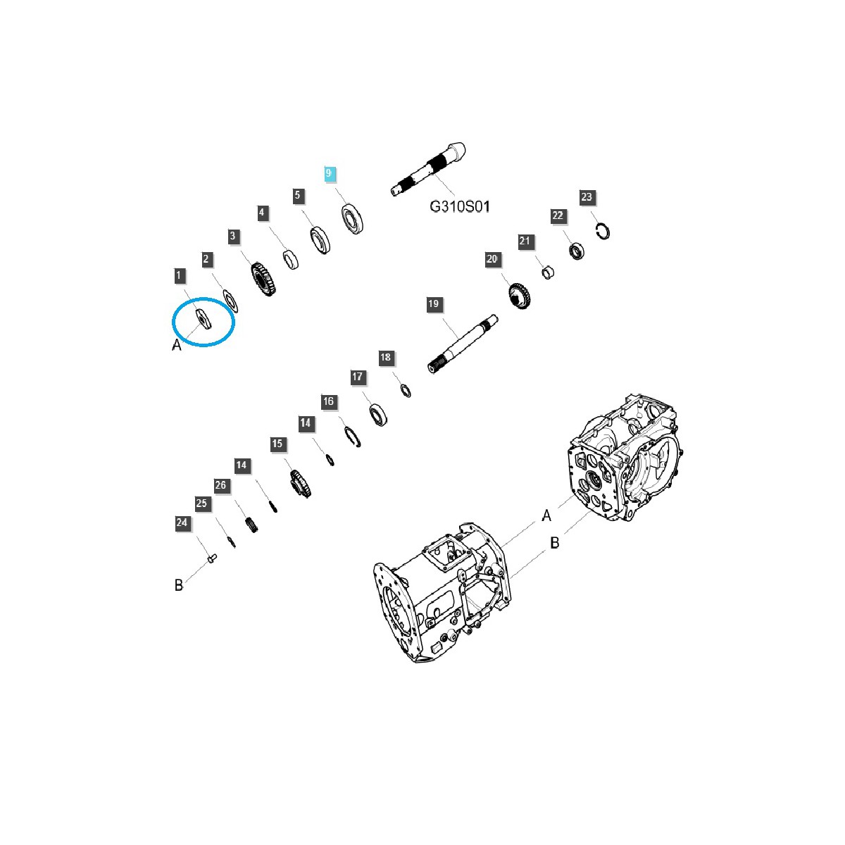 Contratuerca TRG285 / LS Tractor / 40009547