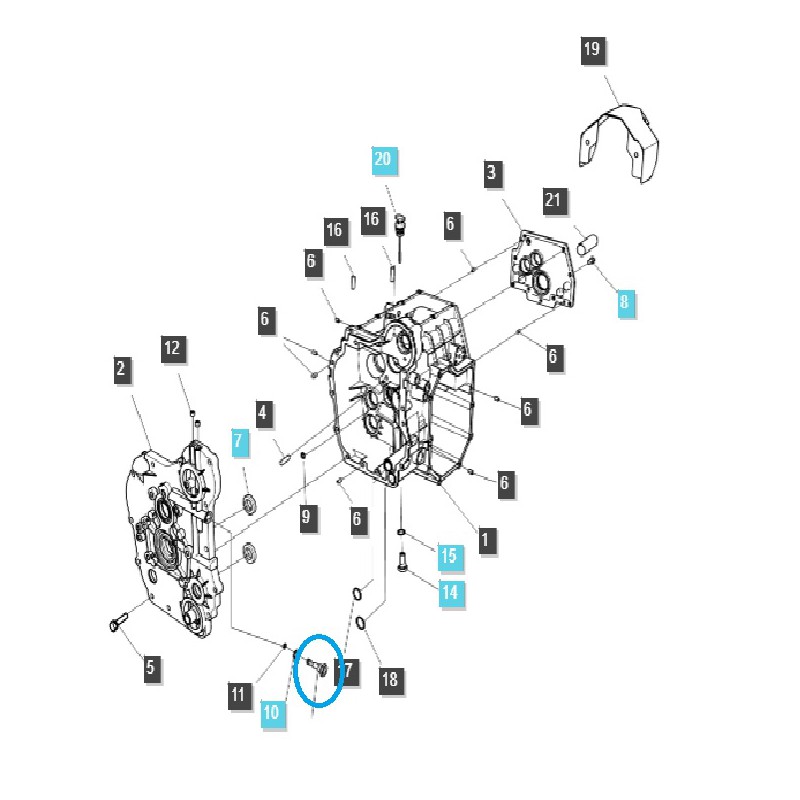 otros motor - Tapón de la línea de aceite / Tractor TRG280 / LS / n.º 40196145
