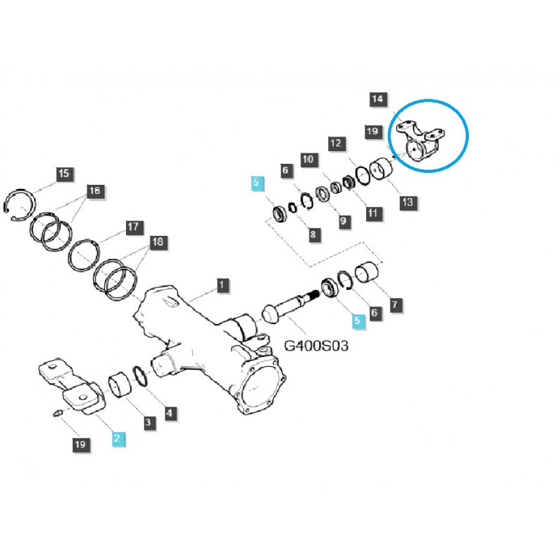 otros sistema de suspensión con varillaje de tres puntos - Soporte - soporte / TRG400 / LS Tractor / 40405450