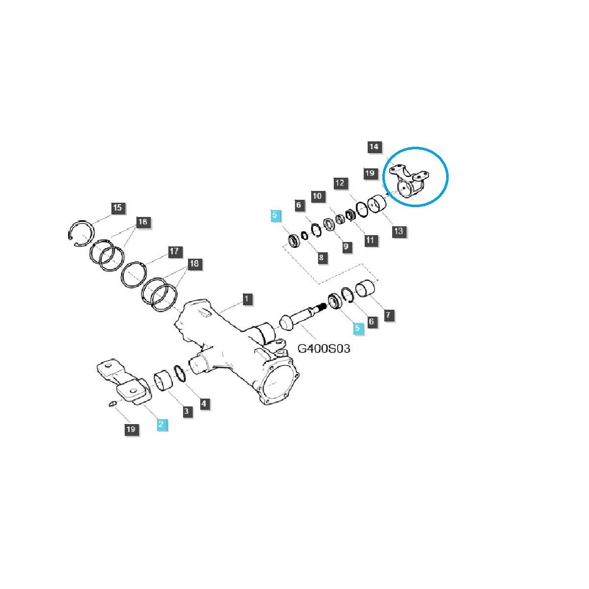 Držák - držák / TRG400 / LS Traktor / 40405450