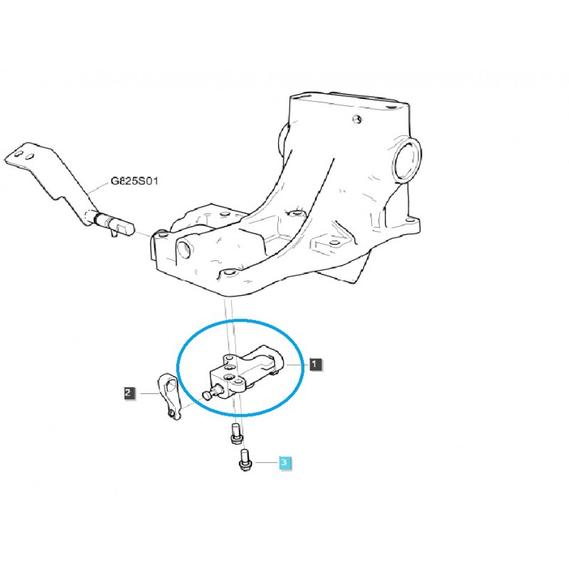 autres système de suspension à trois points - Soupape de levage / TRG822 / Tracteur LS / 40337411