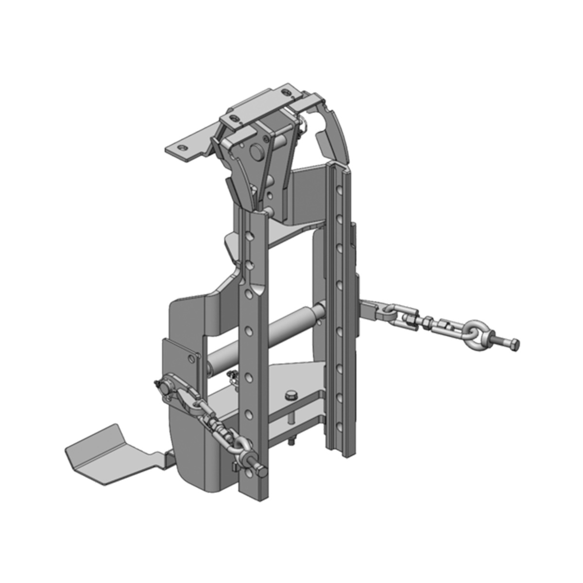 Upper sliding hitch hitch frame (body) for LS MT1 Scharmueller