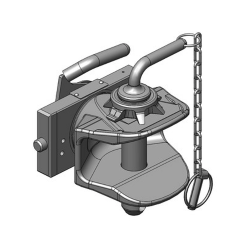 manos - Enganche deslizante superior manual con placa adaptadora para LS XJ Scharmueller