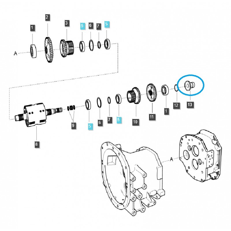 pouzdra - Hydraulické pouzdro / TRG281 / Traktor LS / Č. 40372901
