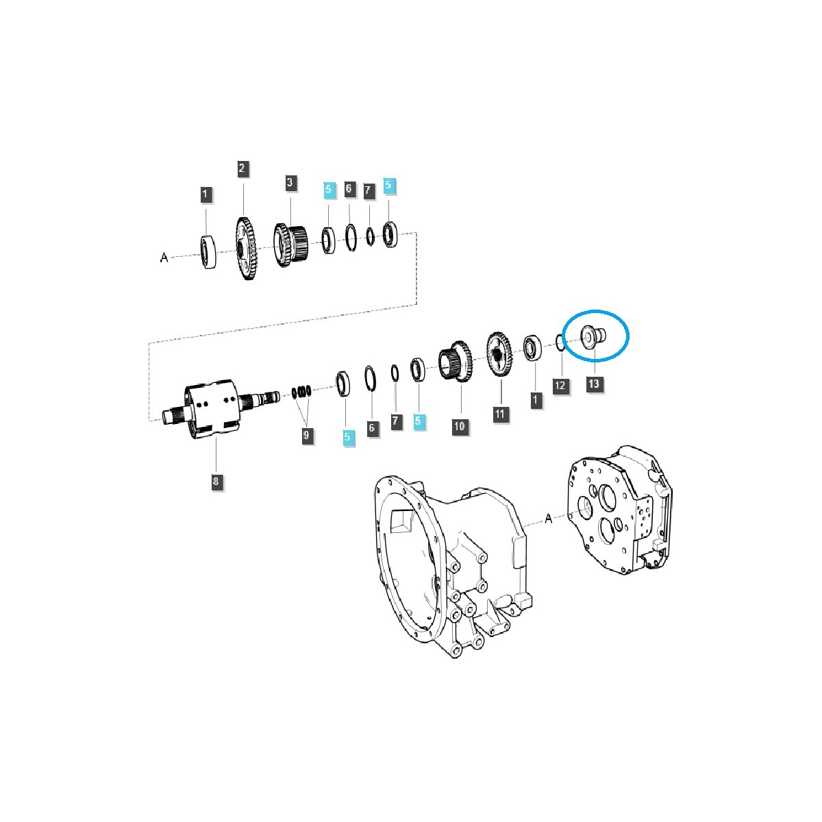 Casquillo hidraulico TRG281 / LS Tractor / 40372901