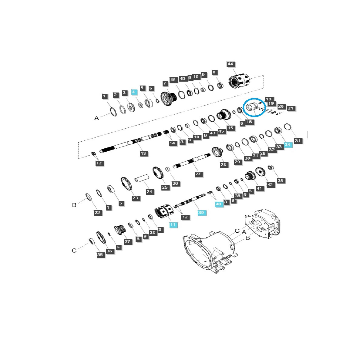 Hydraulické puzdro / Traktor LS / č. 40200574
